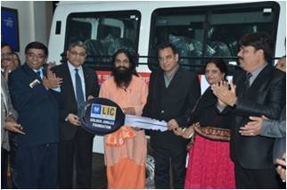 Ambulance to Dada Virendarpuriji Charitable Trust Eye Hospital, Jabalpur