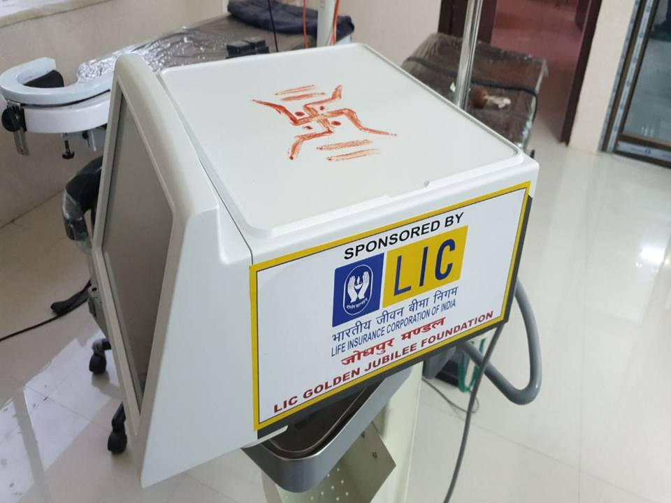 FECO Machine for eye operations to Charitable Project society Lions Club Jodhpur