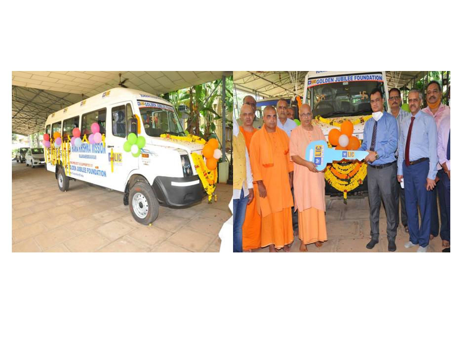 Mini Bus for their dispensary of Ramakrishna Mission Ashram - Rajahmundry -SCZ 2021-22