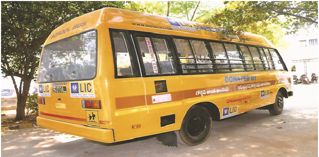 School Van to SIRI Institute for Mentally Handicapped, Rajahmundry