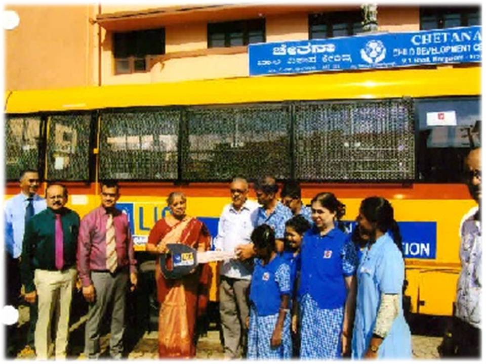 Bus to Chetana child Development Centre, Udupi