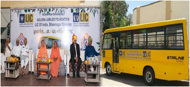 School Bus to Suryoday Kelvani & Sanskrutik Mandal, Bhavnagar