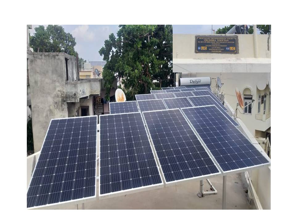 solar power plant to Bhavnagar Vrudhashram Trust -Bhavnagar -(2019-20)
