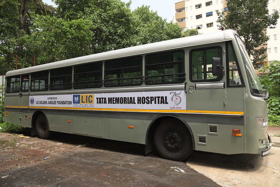 Bus for transportation of cancer patients to Tata Memorial Hospital,Mumbai